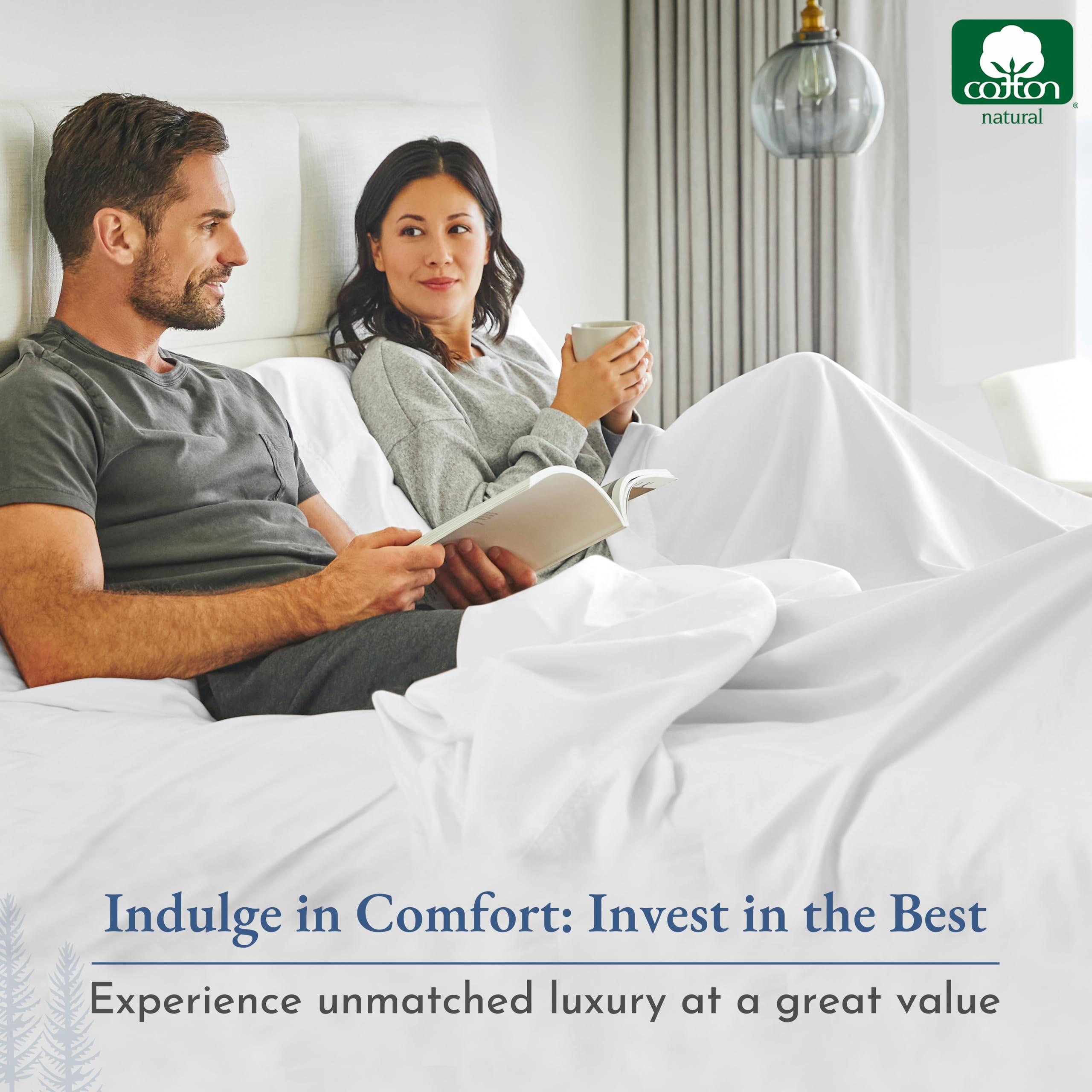 California Design Den California Design Den Luxury Split King Sheets Sets for Adjustable Bed -Buttery Soft 800 Thread Count 100% Cotton Set -Beats Fake Egyptian Claims,Bedding Set with Durable Twin XL Fitted Sheets (Ivory)