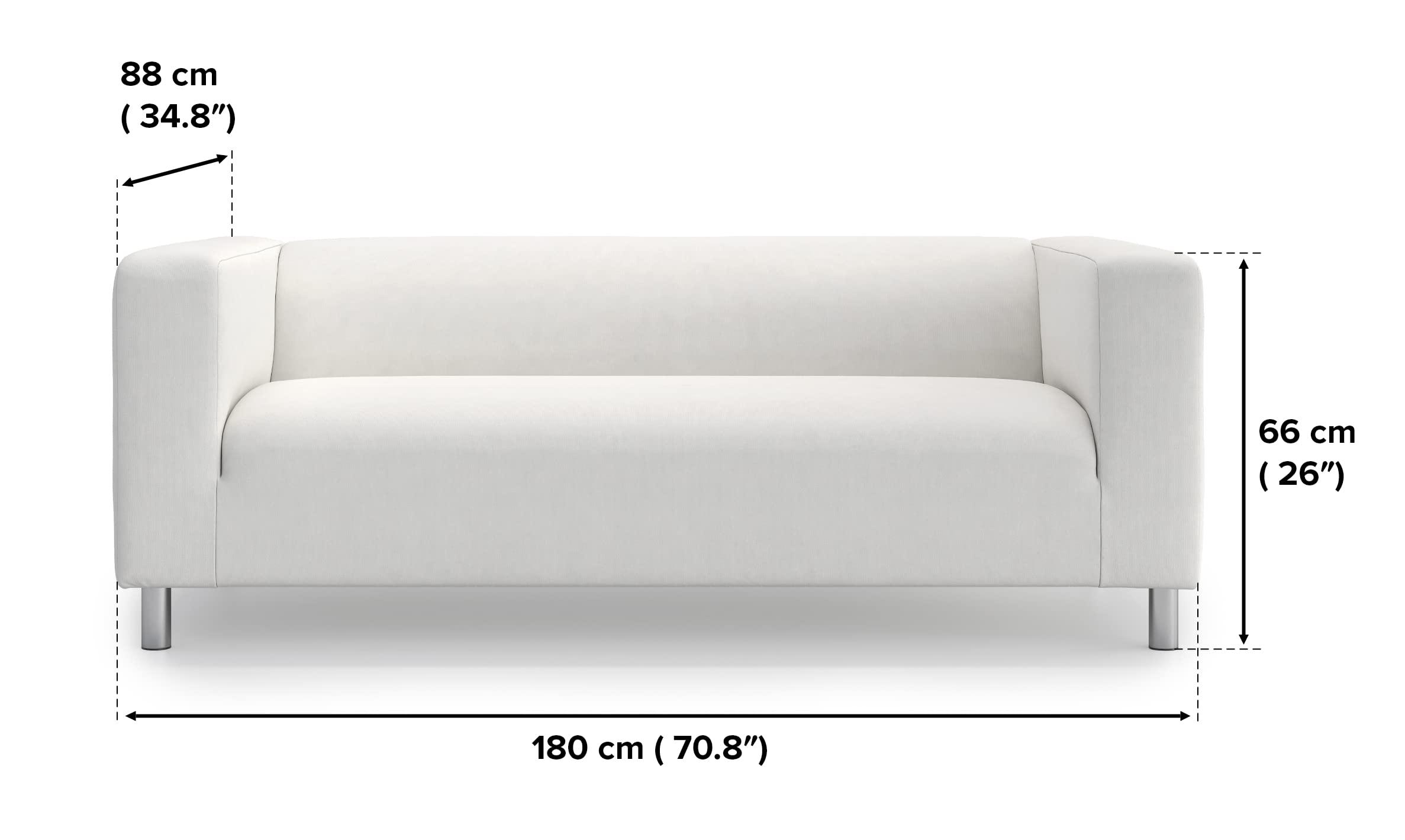 TLYESD TLYESD Klippan Couch Cover Replacement for IKEA Klippan Loveseat Cover, Klippan Sofa Cover, Klippan Cover Only(Dark Grey)