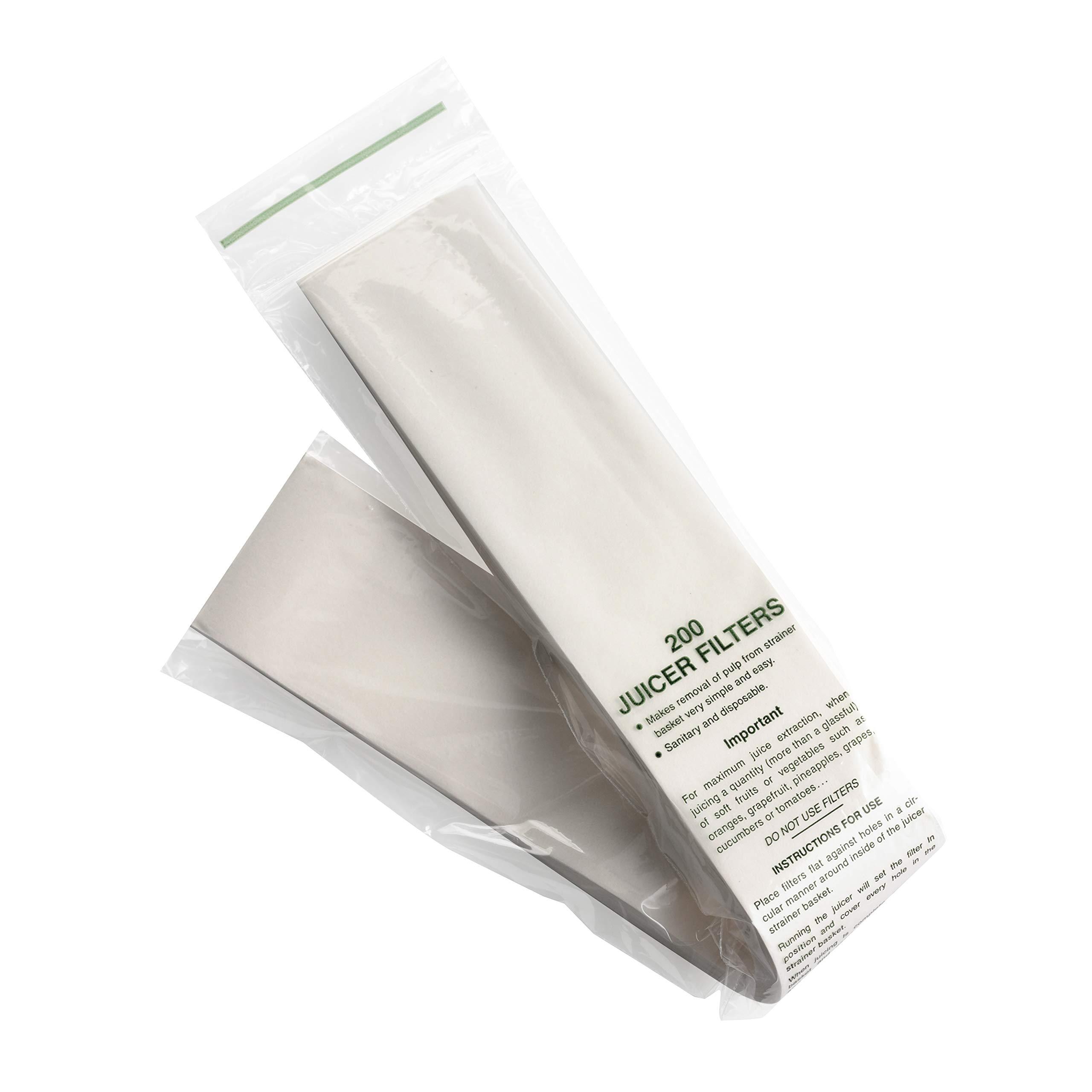 Omega Juicers Omega FILTER Filter Pack for Omega Juicers Models 1000 9000 500, 200-Pack