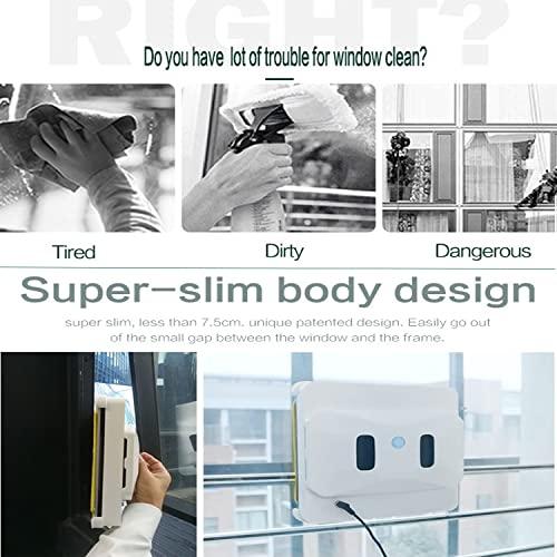 UIBAO UIBAO Window Cleaner Robot,Smart Window Vacuum Cleaner,Automatic Glass Cleaning Robotic for Interior/Exterior Highrise Windows with Remote Control Window Smart Cleaner Kit