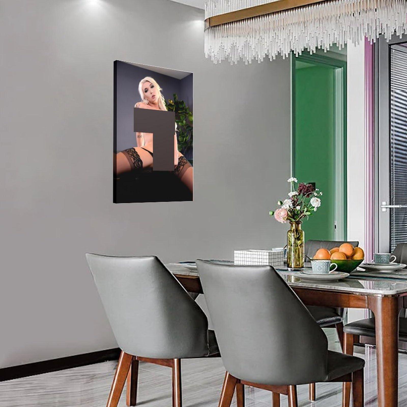 Generic Generic Wall Poster Room Aesthetic Poster Sexy Shemale Aubrey-Kate Star Art Poster (6) Wall Poster Art Canvas Printing Gift Office Bedroom Aesthetic Poster 16x24inch(40x60cm) Frame-style