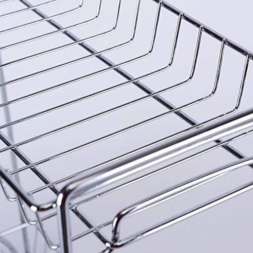 RhLLvJ RhLLvJ Kitchen Organizer Spice Jar Shelf Organizer 2 Tier Stainless Steel Spice Bottle Rack Holder Storage Kitchen Countertop Shelves