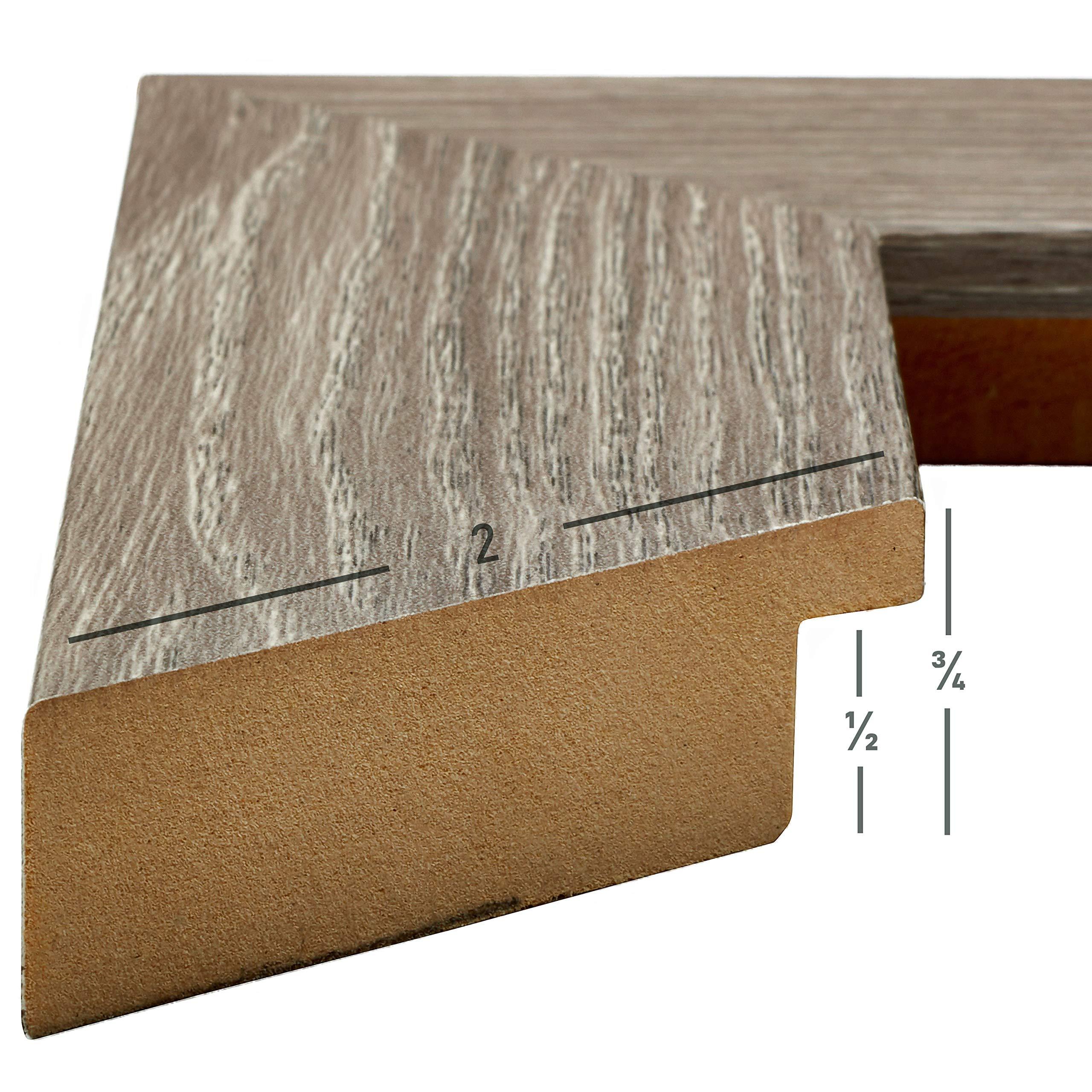 Craig Frames Craig Frames American Barn, 16x19 Picture Frame, Faux Barnwood, Farmhouse Grey