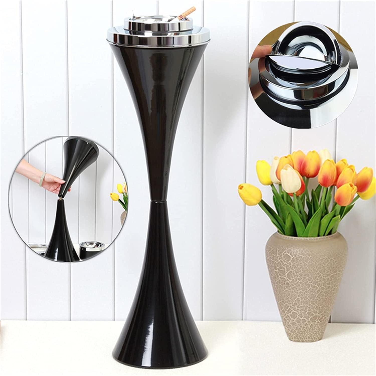 HomeLoft Basics Stand Up Ashtrays For Outside, Ashtray Outdoor Windproof, Detachable Cigar Butt Ashtray Stand, Floor Standing Ashtray With Lid (C As The Picture Shows)