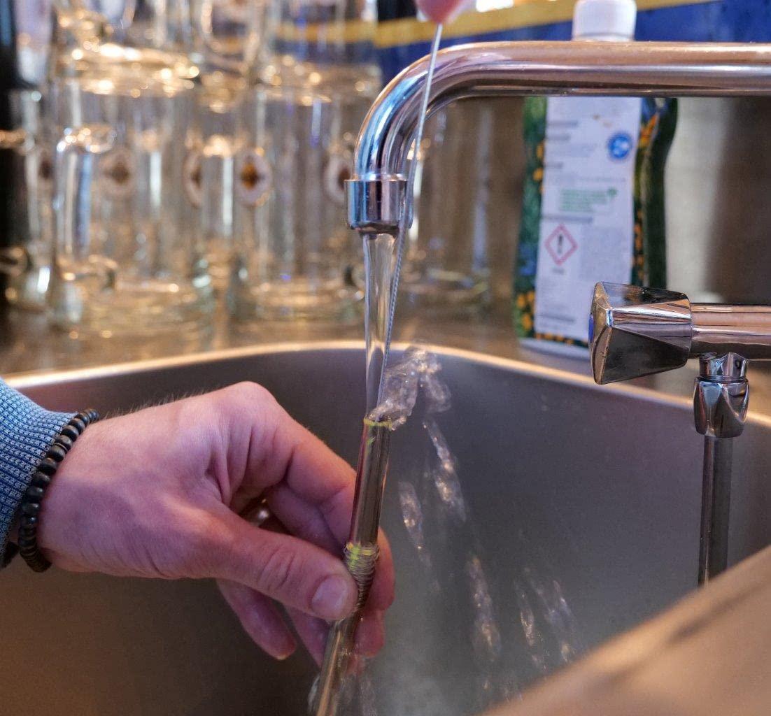 Nuts Bendable Straw | The Only Flexible Stainless Steel Straw | Patented & Hygienic Certified | Metal Straw | Reusable | Drinking Straws | 4 pcs Set + Straw Brush Cleaner (golden)