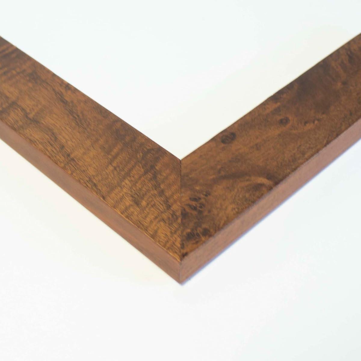 CustomPictureFrames.com 18x39 Frame Wood Tones Solid Wood Picture Frame Width 1.625 Inches | Interior Depth 0.375 Inches | Gryphon Contemporary Photo Frame Complete with UV Acrylic, Foam Board Backing & Hanging Hardware