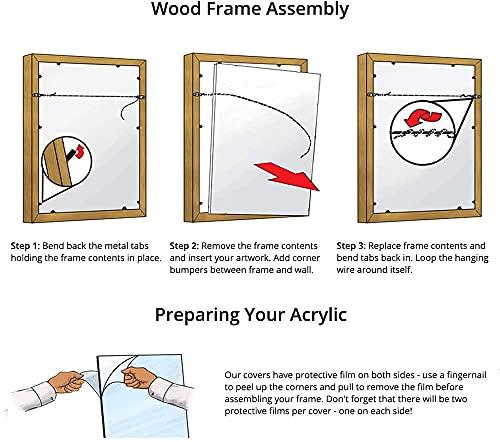 Frame It Easy Frame It Easy 10 7/8 x 15 1/4 Black Frame (Wilton) 10.9x15.25 inches