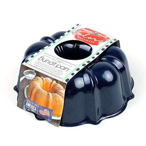 Nordic Ware Nordicware 6-Cup Navy Blue Formed Bundt Pan, Lightweight