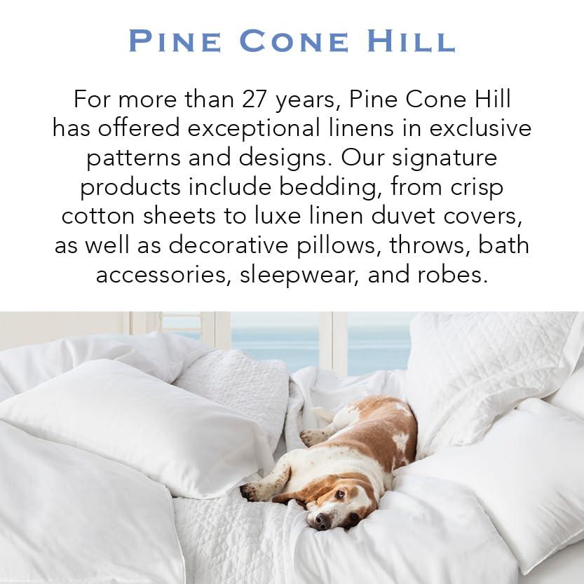 Pine Cone Hill Pine Cone Hill Cozy Cotton Dove Grey Pillowcases, King Size, Grey Solid Pattern