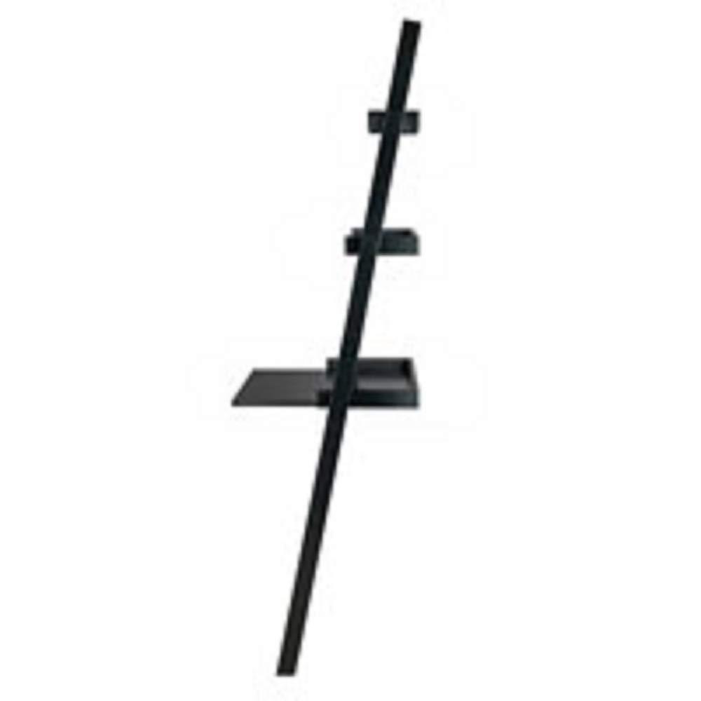 Contemporary Home Living Contemporary Home Living 69.25 Black Leaning Desk with Two Shelves