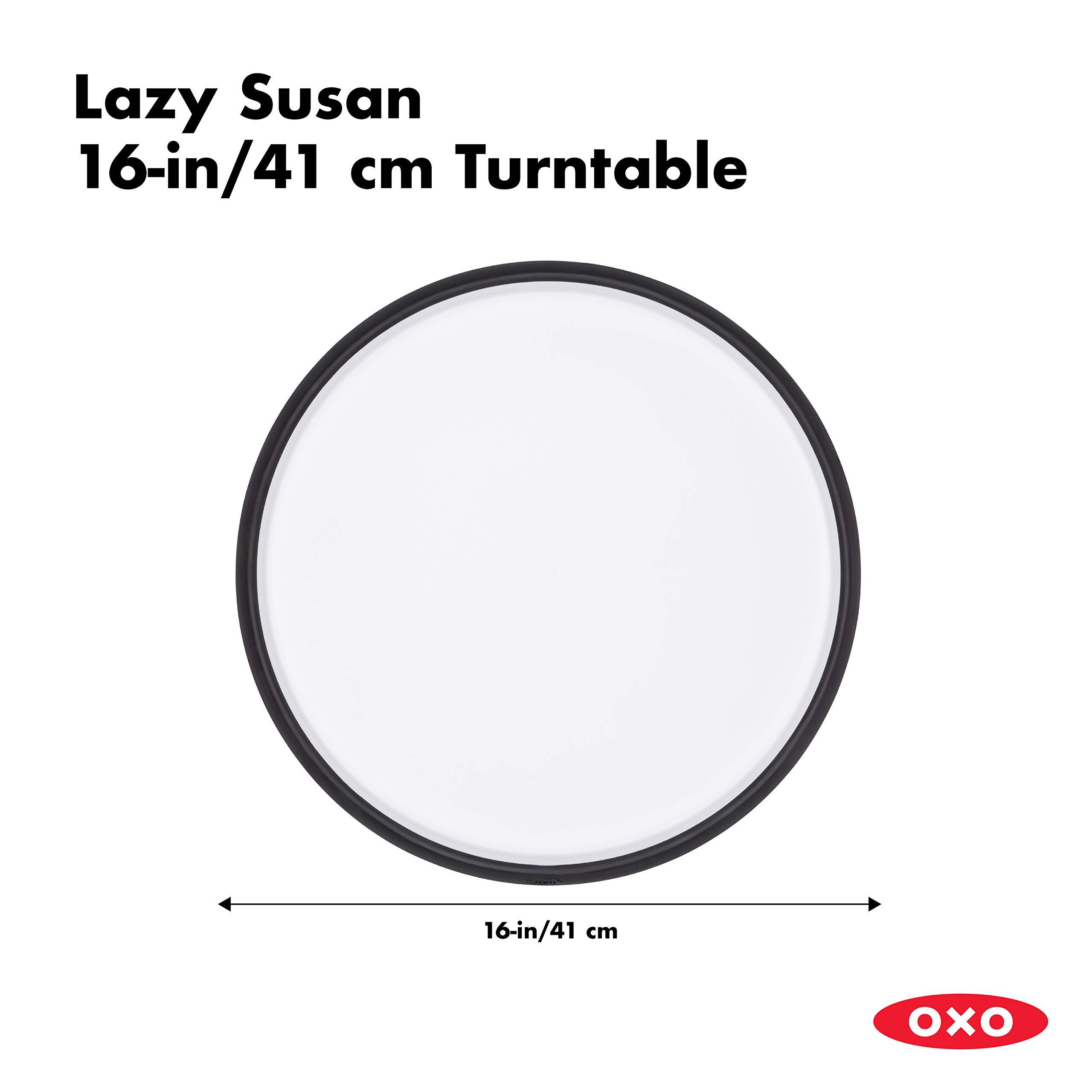 OXO OXO Good Grips Lazy Susan Turntable, 16-Inch,White (Pack of 2)