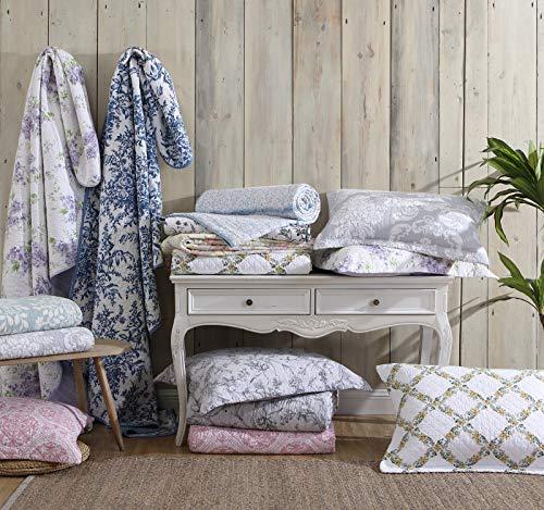 Laura Ashley Laura Ashley Home - Queen Quilt Set, Cotton Reversible Bedding with Matching Shams, Bedroom Decor Ideal for All Seasons (Brompton Green, Queen)
