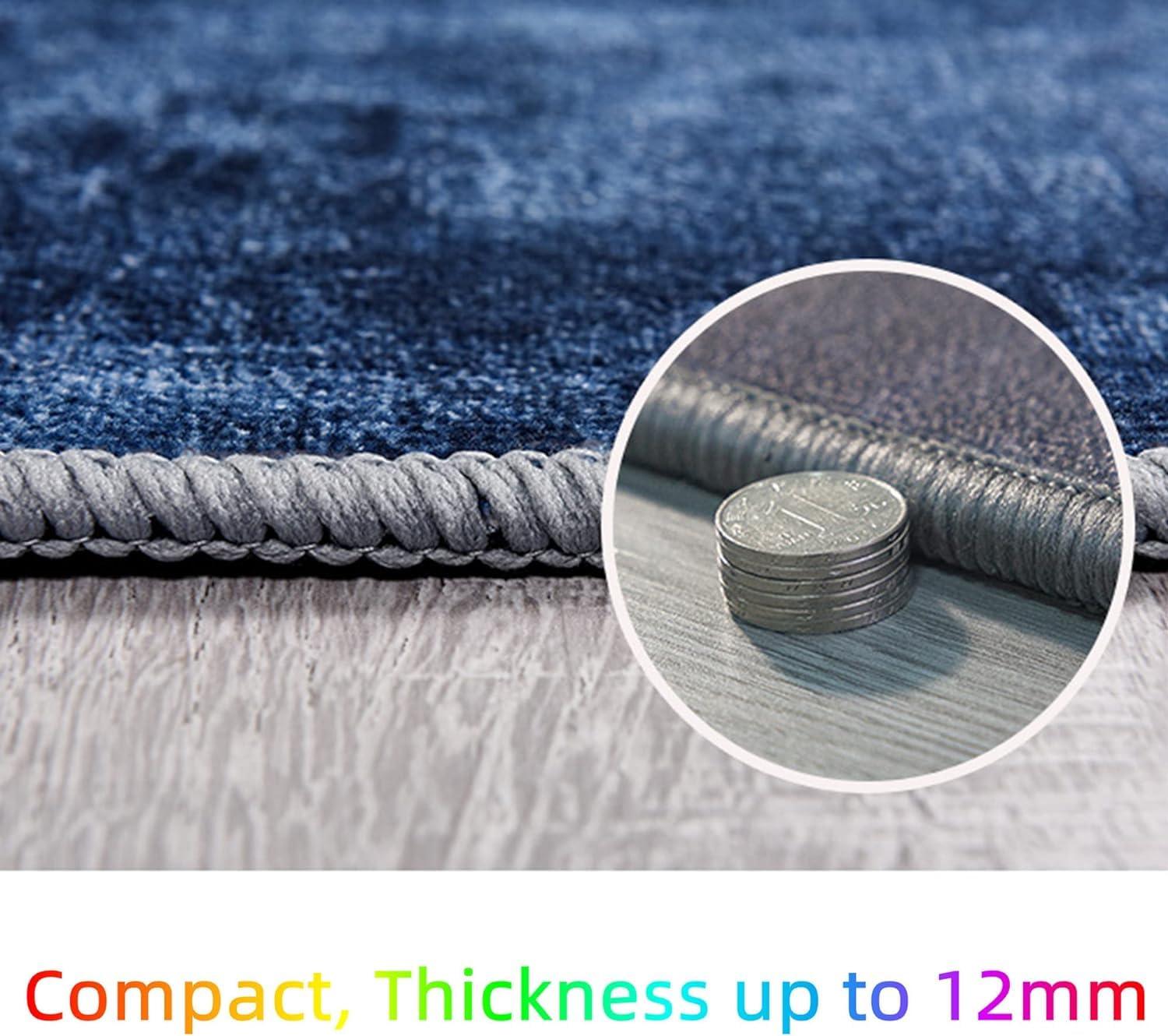 EYPKPL EYPKPL Retro Heated Area Rug Adjustable Temperature and Timer Floor Heating Pad Home Indoor Heater Rug Easy Clean Heated Carpet