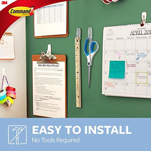 Command Command Medium Wire Toggle Hook, Clear, 2-Hooks, Organize Damage-Free