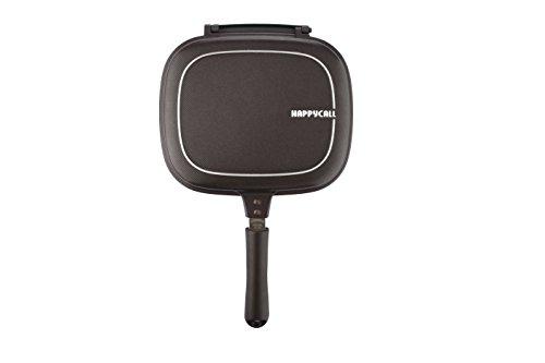 Happycall Happycall Titanium Nonstick Double Pan, Omelette Pan, Flip Pan, Square, Dishwasher Safe, PFOA-free, Brown (Standard)
