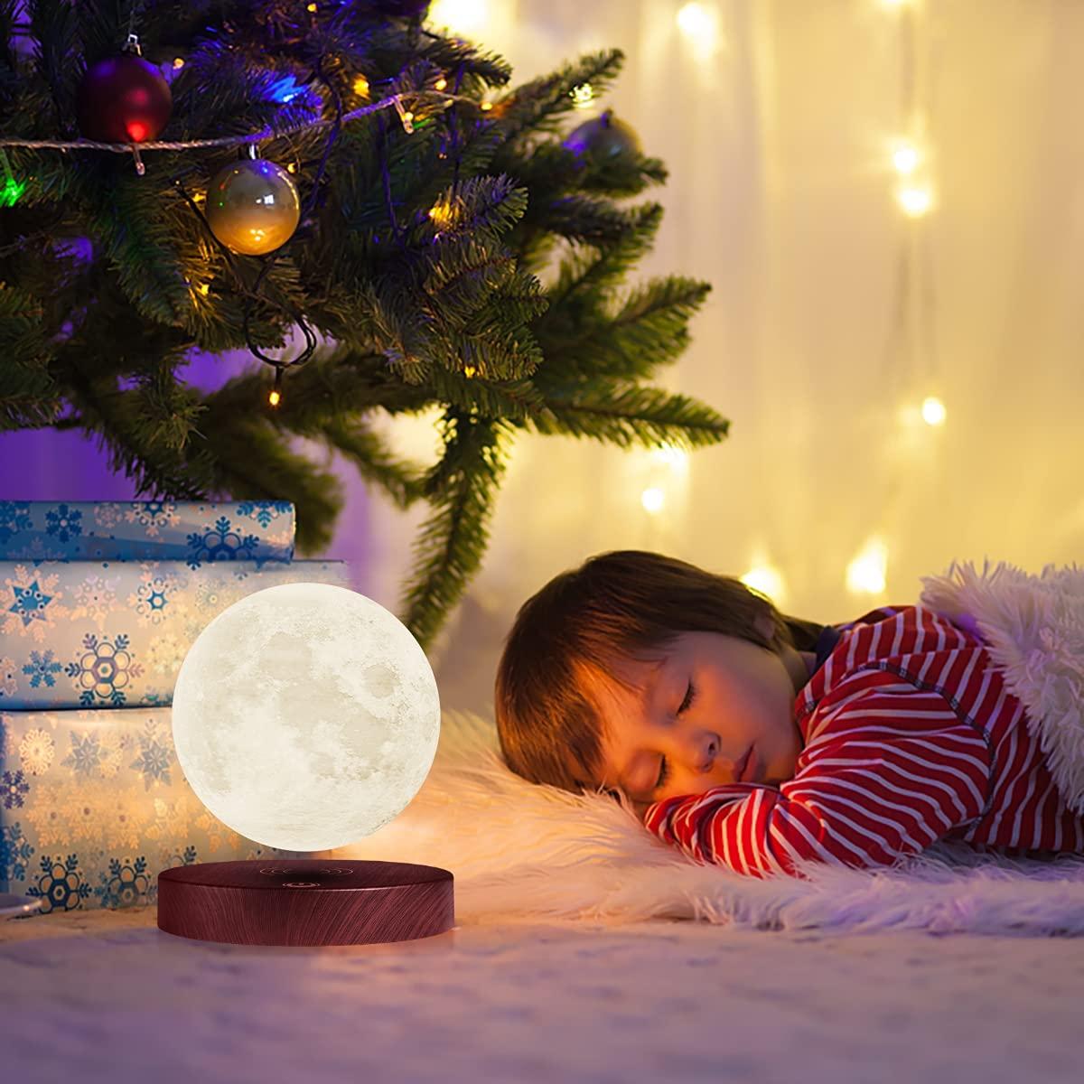 VGAzer VGAzer Levitating Moon Lamp -3D Floating Night Lamp with Remote Control 16 Colors Night Light,Christmas Gift for Baby, Children, Girls, Boys