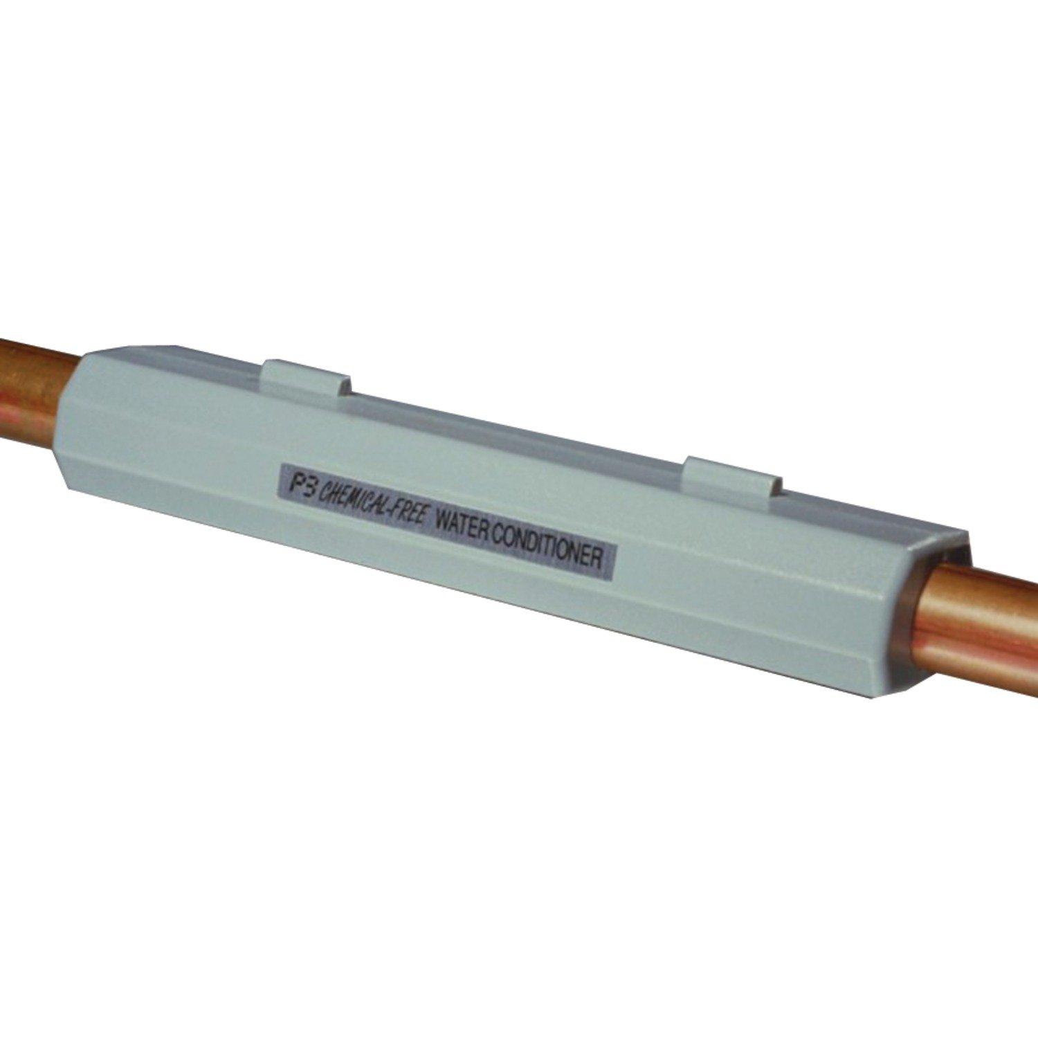P3 P3 P7920 Chemical-Free Water Conditioner for Standard 3/4-Inch Pipes, White