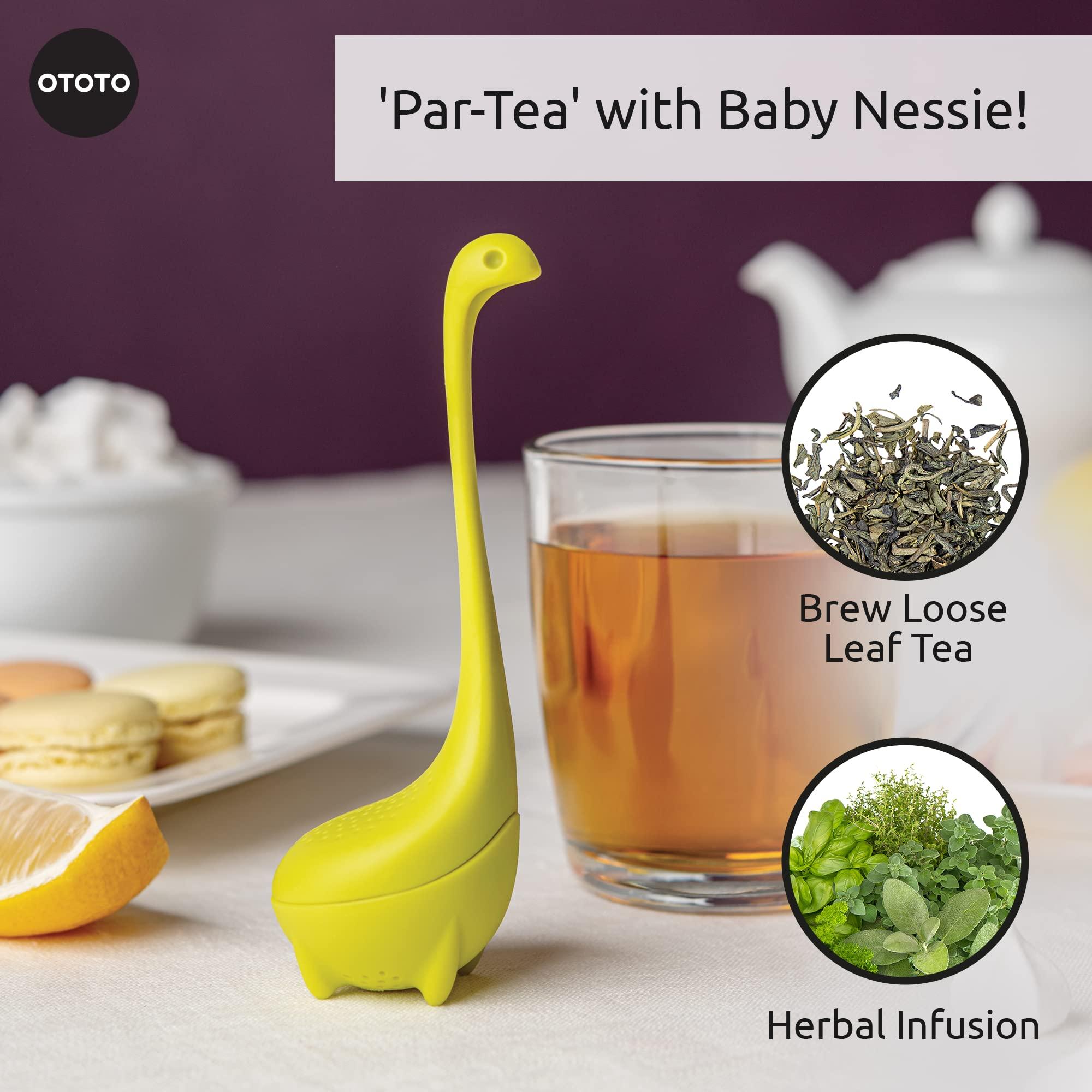 OTOTO OTOTO Cute Tea Infuser - Loose Leaf Tea Steeper, Tea Accessories, Tea Diffusers for Loose Leaf Tea, Tea Strainers, Cute Gifts, Tea Gift Set, Kitchen Gifts, Cooking Gadgets