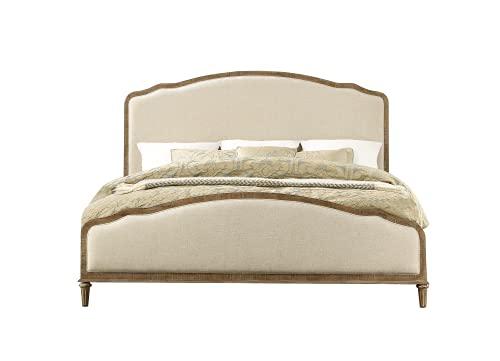 Wallace & Bay Wallace & Bay Haynes Upholstered Bed, King, Gray & Linen
