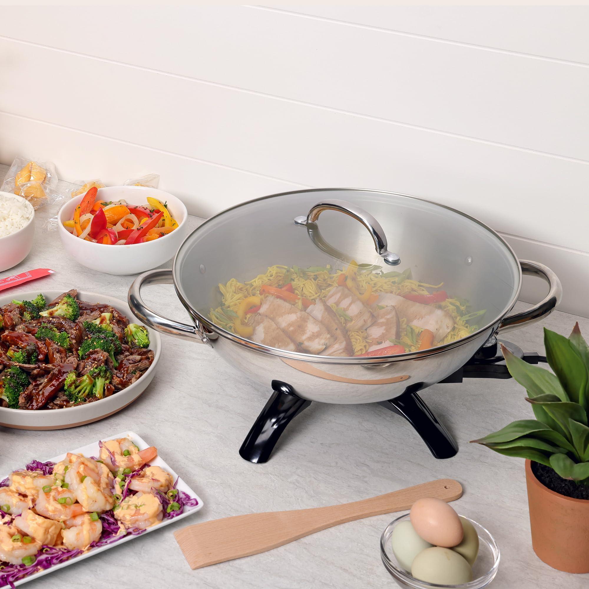 Presto Presto 5900 1500-Watt Stainless-Steel Electric Wok