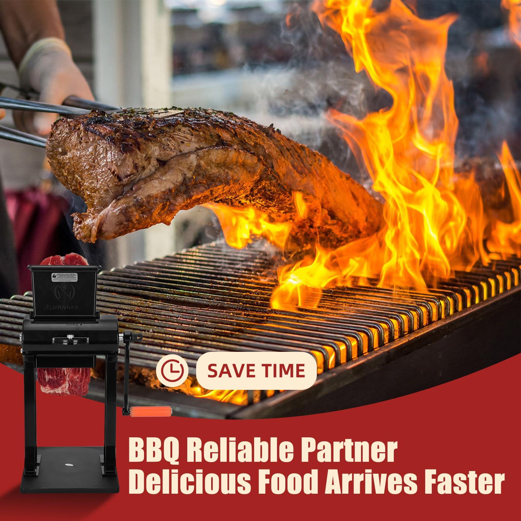 Jisculo Manual Meat Tenderizer Tool & Jerky Slicer, 2 Set of Stainless Steel Blades, Heavy Duty Meat Tenderizer Machine and Jerky Slicer Blades for Home and Commercial Meat Tenderizer, 2 Year Full Warranty