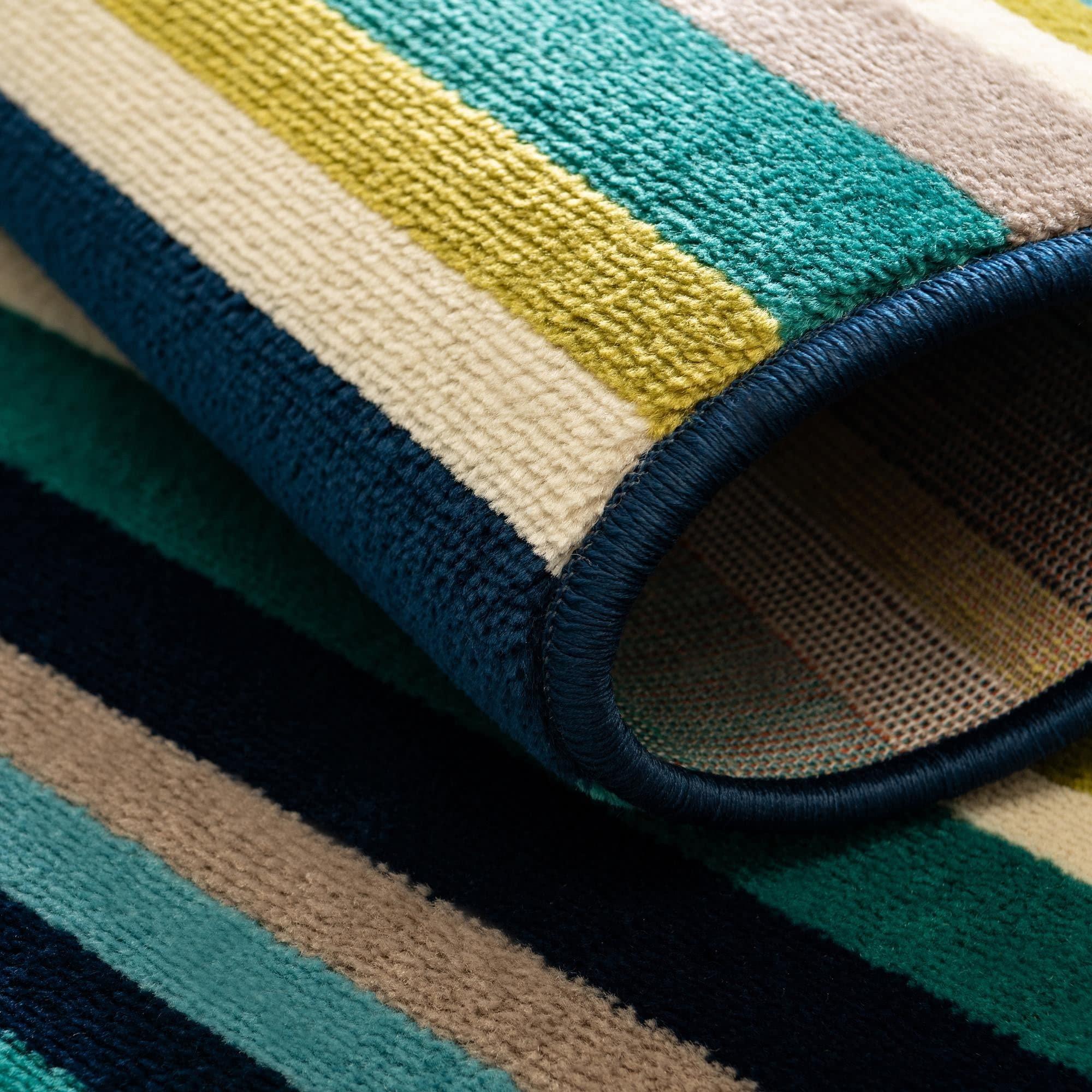 Rugs.com Rugs.com Azalea Collection Rug 9' x 12' Teal Medium Rug Perfect for Living Rooms, Large Dining Rooms, Open Floorplans