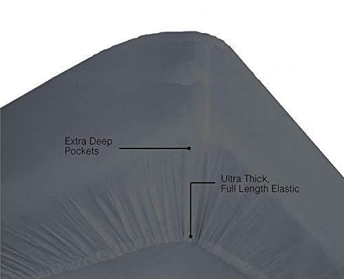 S.V. CREATIONS S.V. CREATIONS 1000 Thread Count Best Bed Sheets 100% Egyptian Cotton Sheets - Sheets for Bed, Fits Mattress Upto 15\'\' Deep Pocket, Soft 6 Piece Sheet Set (Dark Grey, Full)