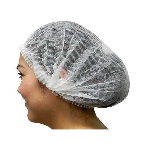 Regency Wraps Regency Wraps Food Service Hair Net for Sanitary Food Prep in the Kitchen, Dining Room, and More, Expandable with Breathable Fabric, Disposable, White, One Size (Pack of 100)