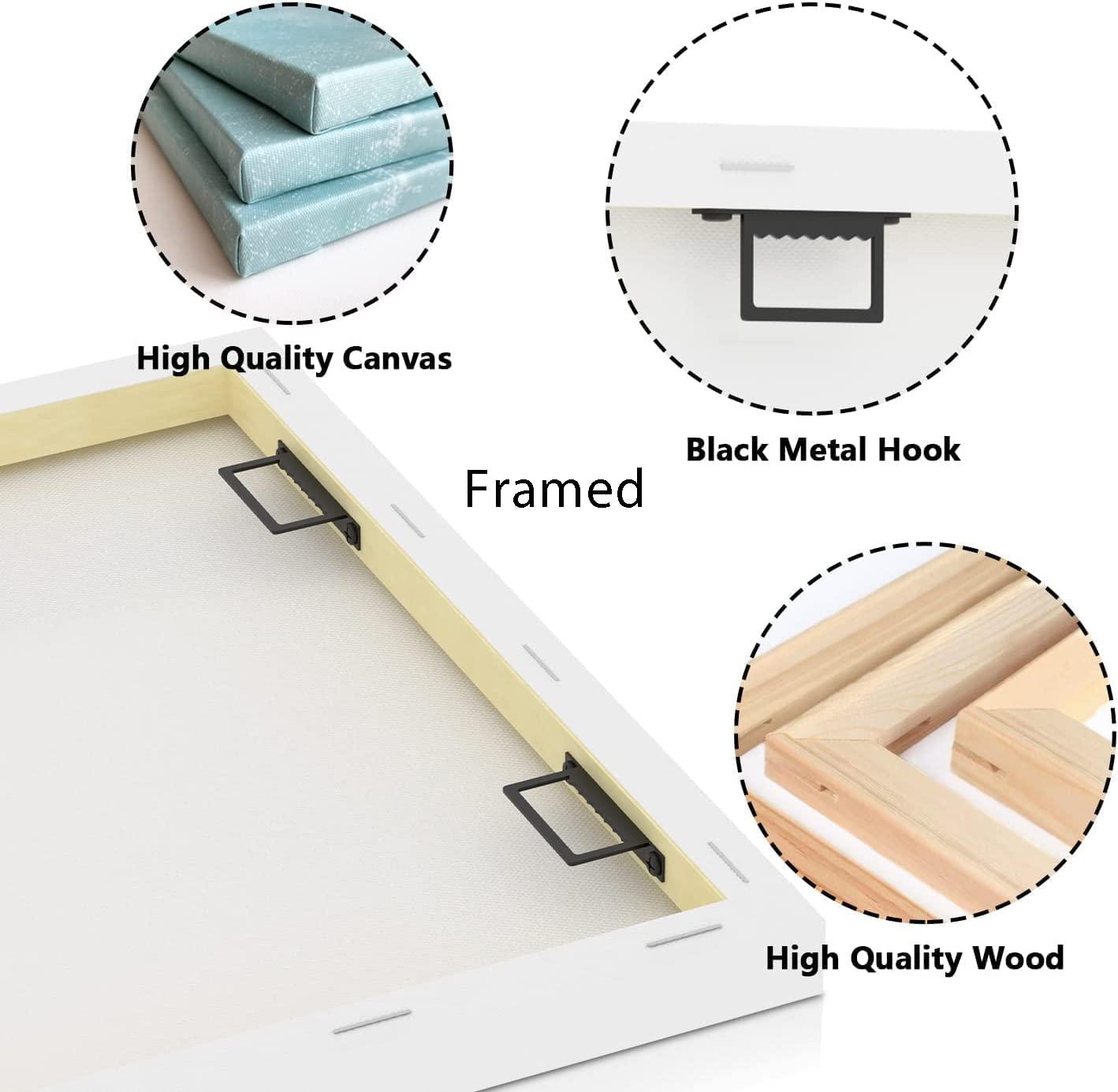 Huyenma Colossians 3 23-24 Bible Scripture Wall Decor Bible Poster Pictures Decoration Living Room Print Kitchen Pictures for Hallway Contemporary Painting (16x24inch(40x60cm),Unframed)