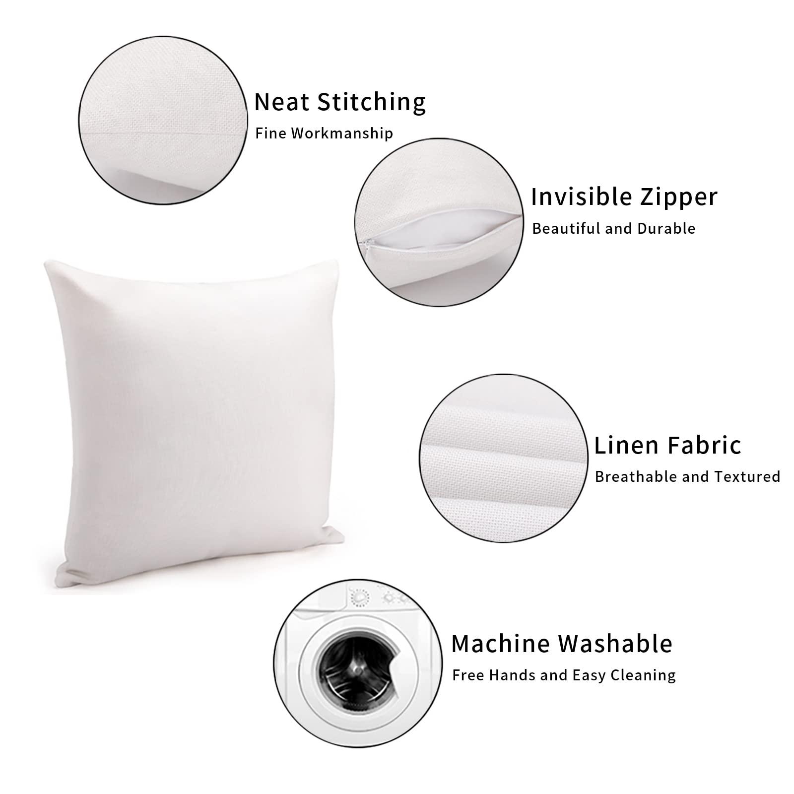 ArogGeld ArogGeld Throw Pillow Cushion Neutral Brown Cheetah Animal Print Pillow Covers Leopard Print Animal Spots Cream Brown Pillowcase Farmhouse Decor for Sofa Couch Car Chair 16x16in White Flax