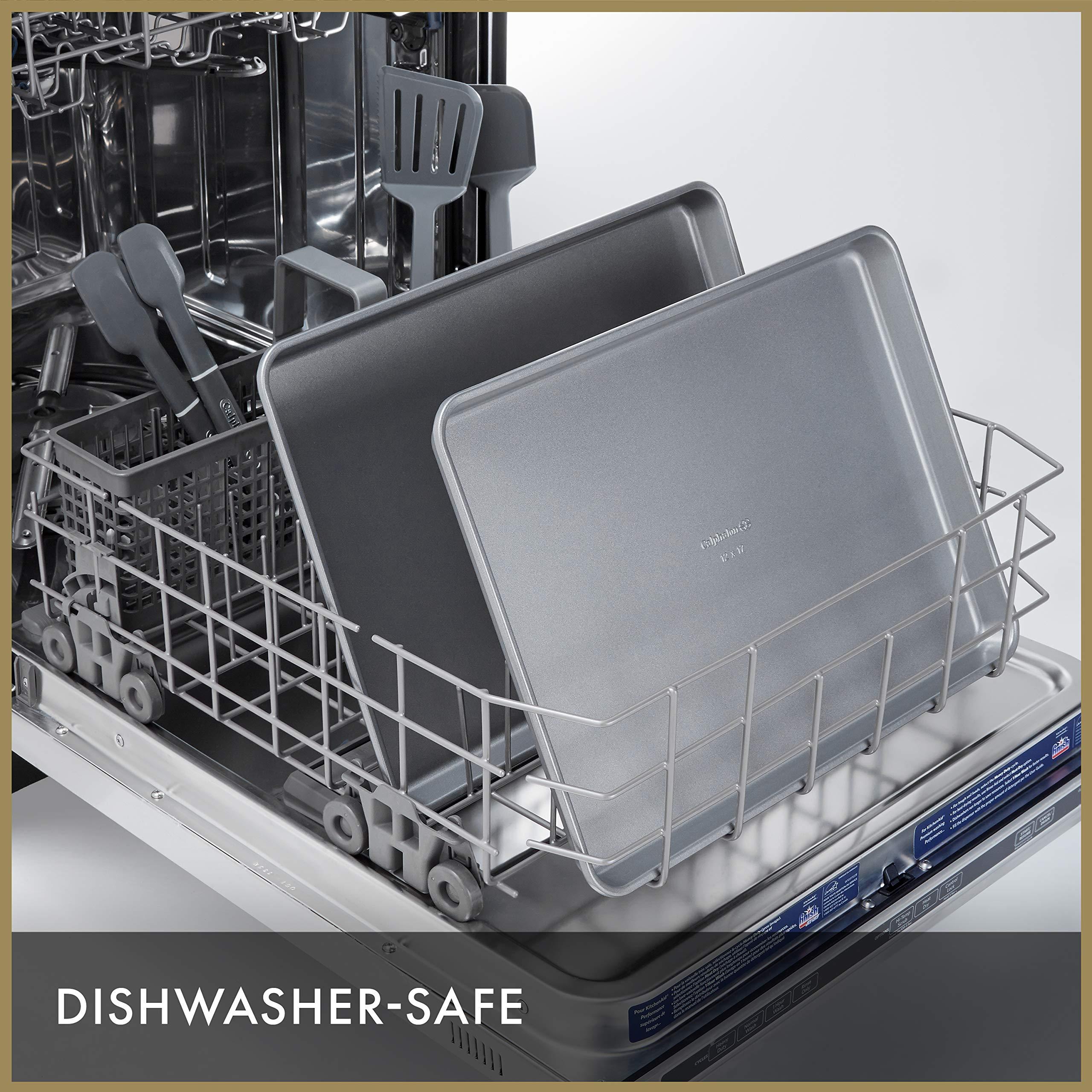 Calphalon Calphalon Premium Nonstick Baking Pans Set of 2, 12 x 17 inch, Silverware, Heavy Gauge Steel Core