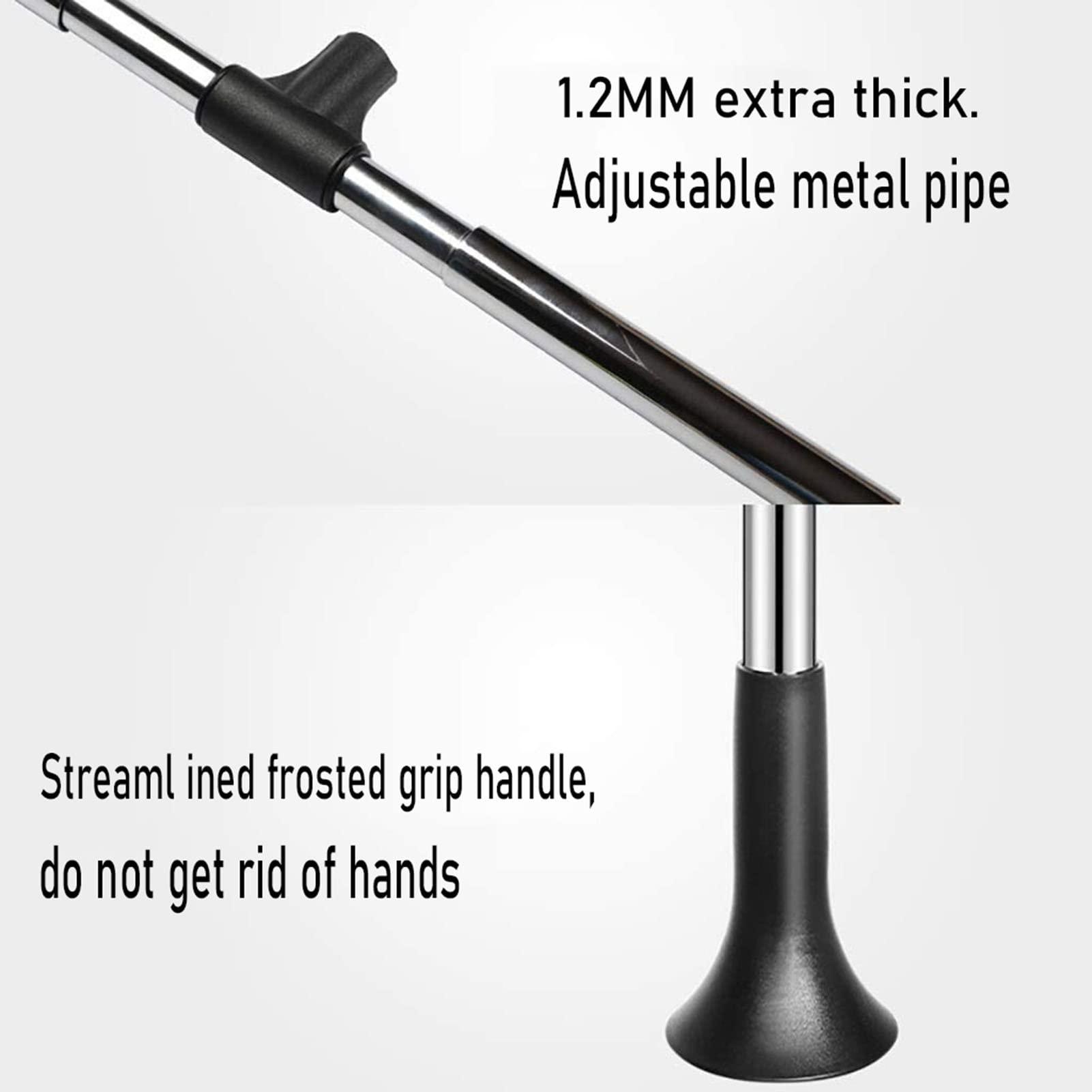 SOBS SOBS Pull Down Closet Rod Rail, Liftable Clothes Hanger Dormitory Clothes Bar Closet Pole Clothing Finishing Rack, Adjustable Width Wall Mounting Industrial Wall Frame, 16-59 in