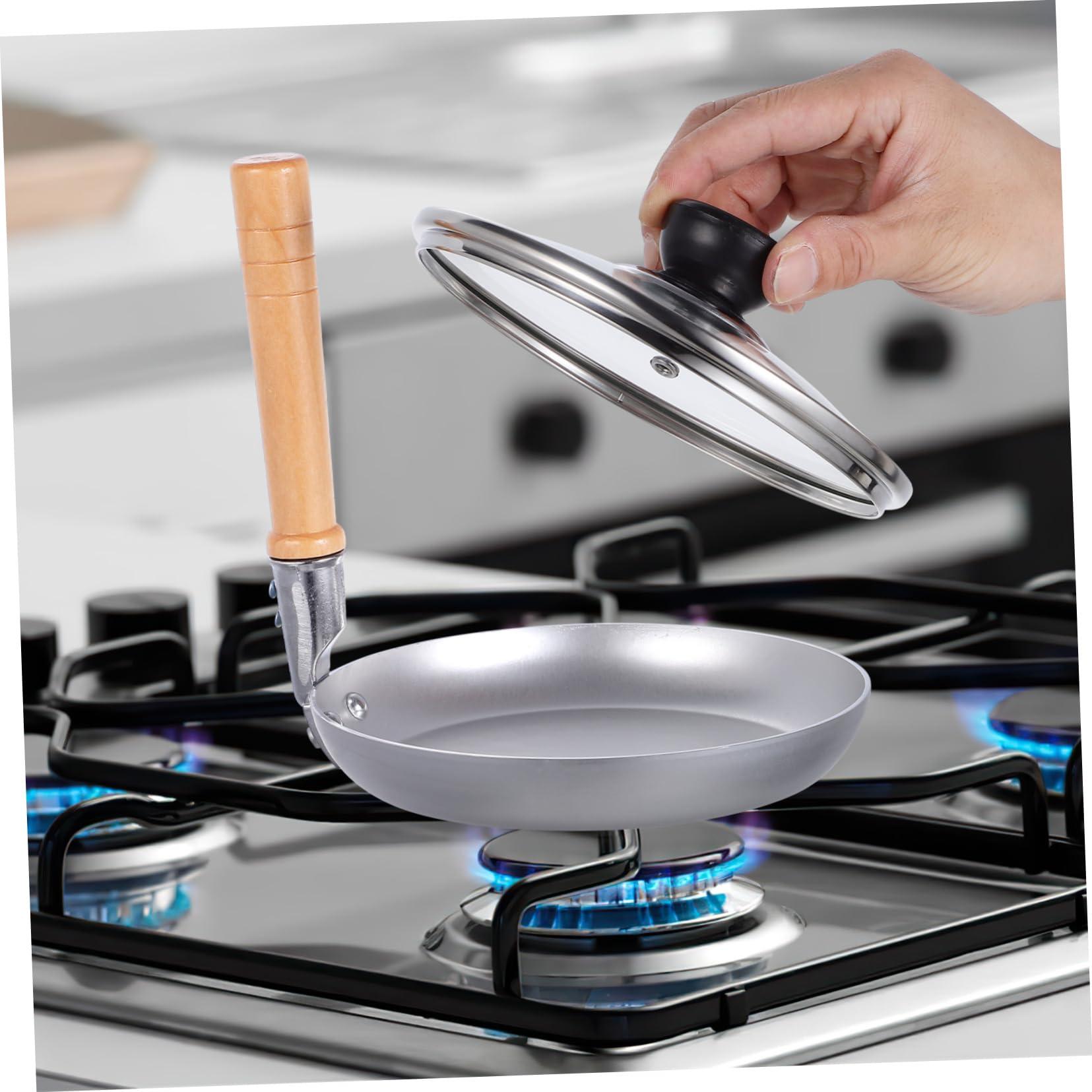 OSALADI OSALADI Pot Fried Egg Pan Gas Japanese Lid Made Epoxy Resin Glue Egg Frying Pan Top Iron Non Stick Griddle Pan Wooden Handle Oyakodon Egg Pan Mini Egg Cooker Stainless Steel Parent-child