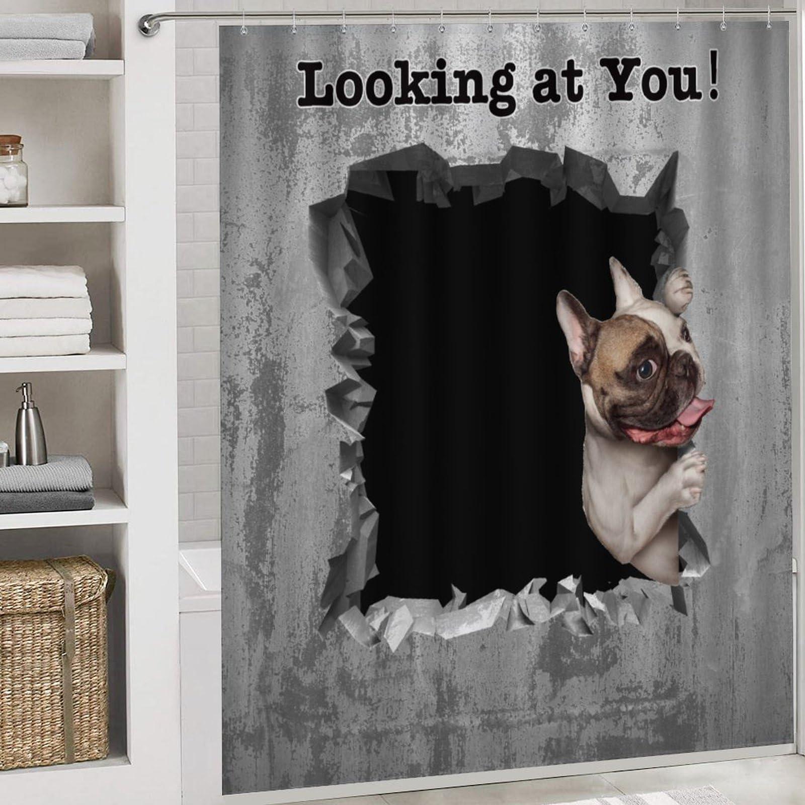 Qlptzwd Custom 4 Piece Bathroom Rug Set Personalized Customized Image Photos, Customize Shower Curtain 4 Piece Set Include 12 Hooks, 1 Bath Mat, 1 Contour Mat, 1 Toilet Lid Cover, DarkGoldenrod