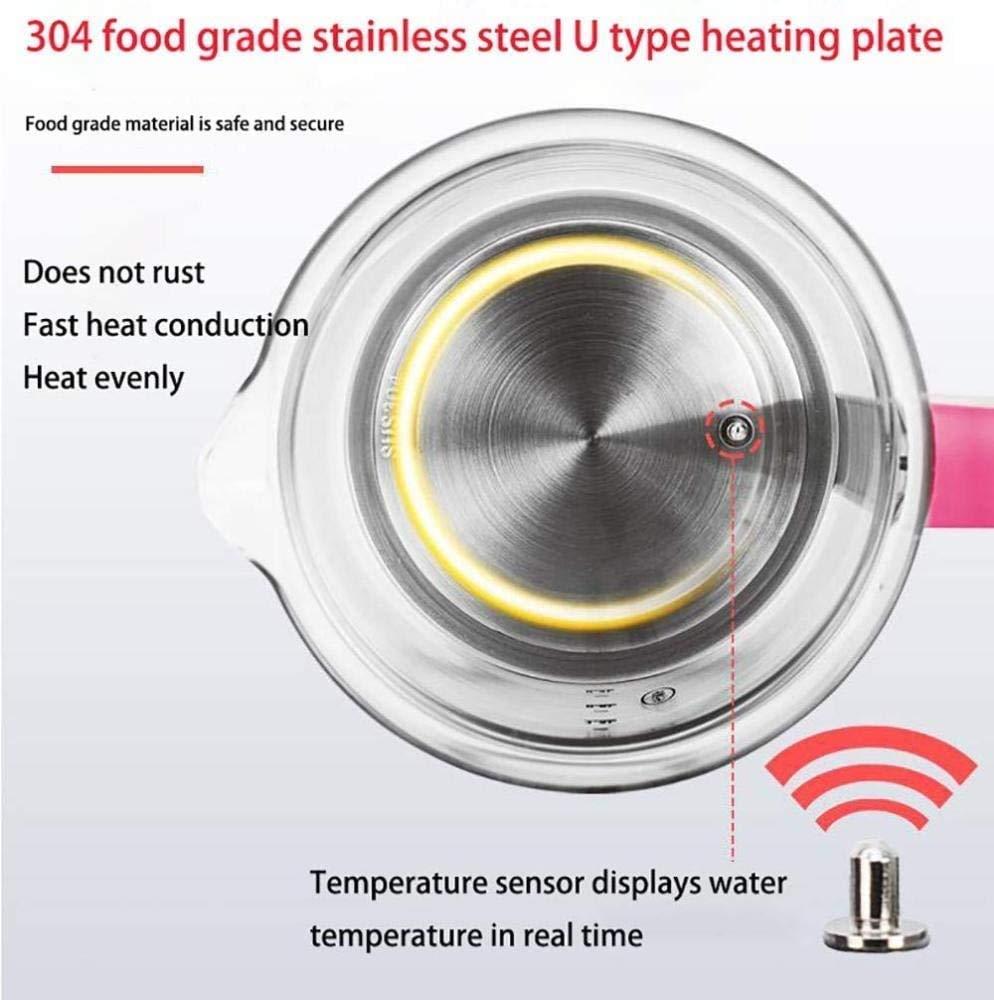 Panduo Picnic Bag Sooiy Electric Water Kettle Glass Kettle,Multi-Function Tea Maker,Health Pot Automatic Multi-Function Thickening Glass Electric Kettle Teapot Black Teapot Tea Pot Electric Kettles