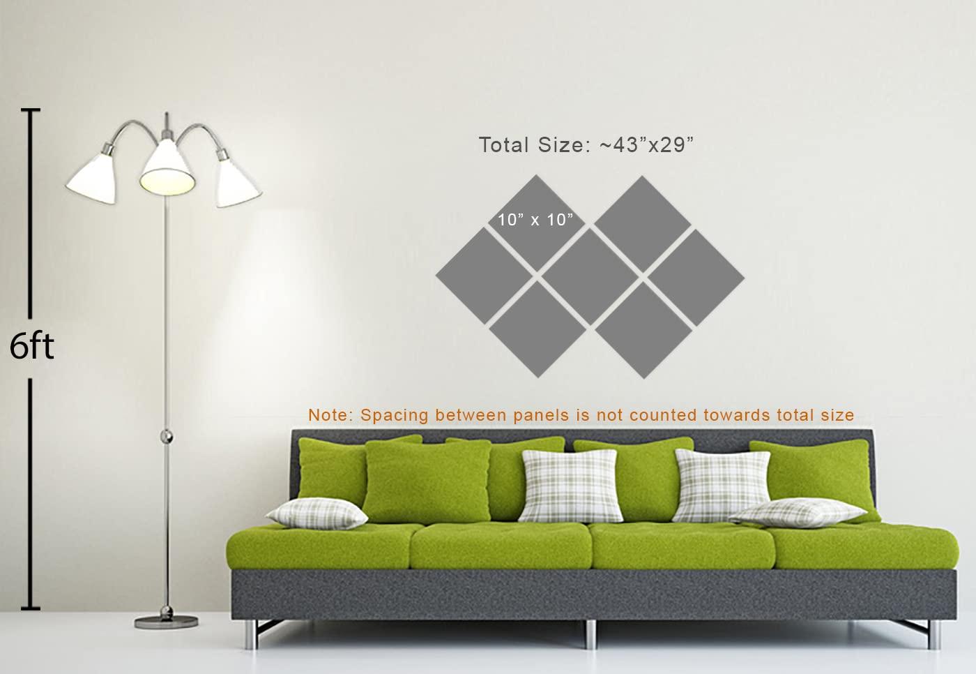 Canvas Quest Canvas Quest 43 x 29 TOTAL - Herbs & Spice Wall Art Metal Print on black 7 Panel Butterfly Split Spoons, Herbs and spices art