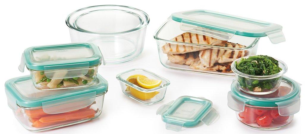 OXO OXO Good Grips 2 Cup Smart Seal Glass Round Food Storage Container, Clear, 1 Count (Pack of 1)