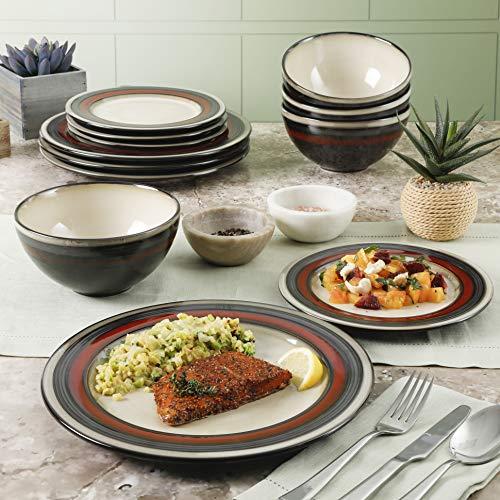 Gibson Elite Gibson Elite Everston 12 Piece Dinnerware Set, Red
