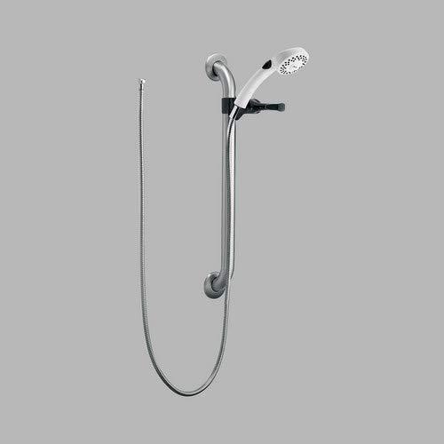 DELTA FAUCET Delta Faucet RPW124HDF Single Function Handshower with Grab Bar