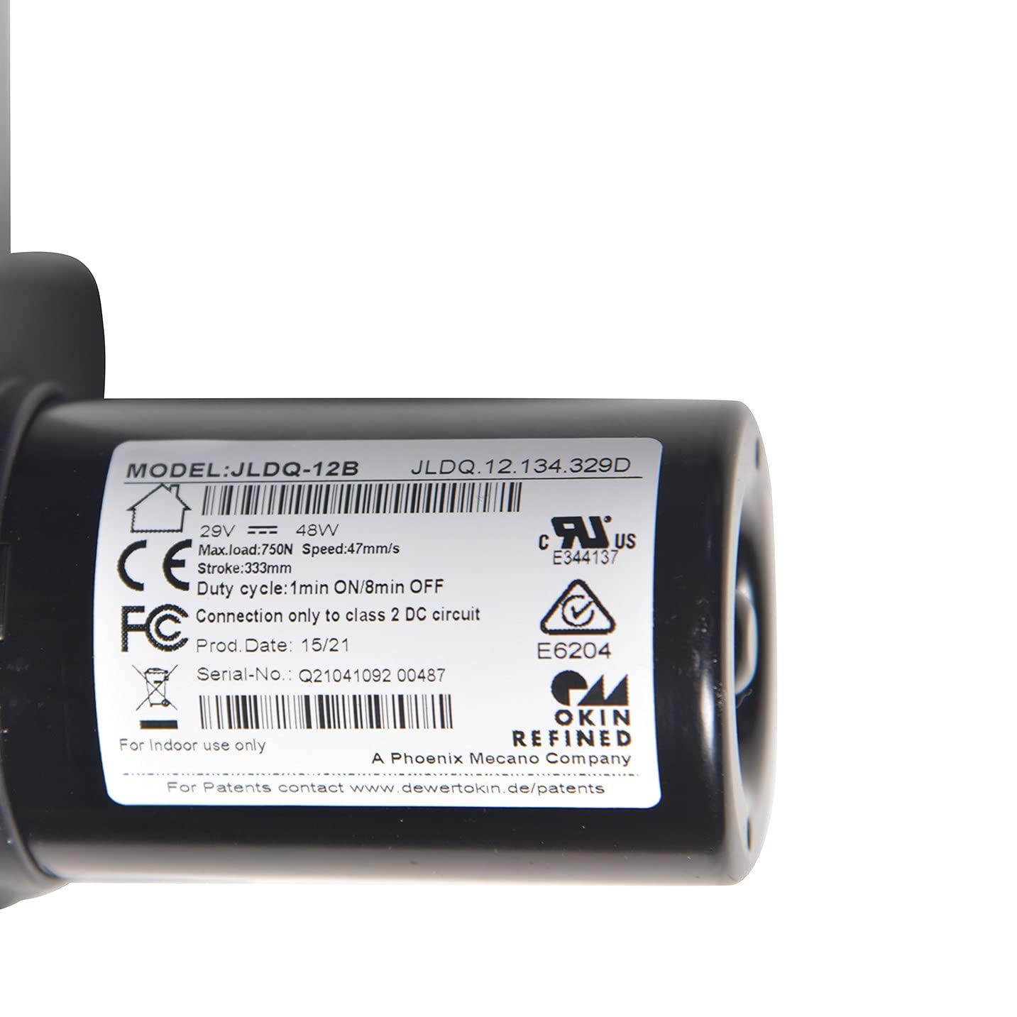 Okin Okin Model JLDQ-12 & JLDQ.12.134.329D for Power Recliner Bed Motor Lift Chair Actuator Replacement