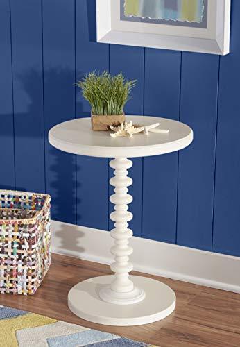 Powell Furniture Powell Furniture Powell Round Spindle, White Table 17 x 22.25 x 17