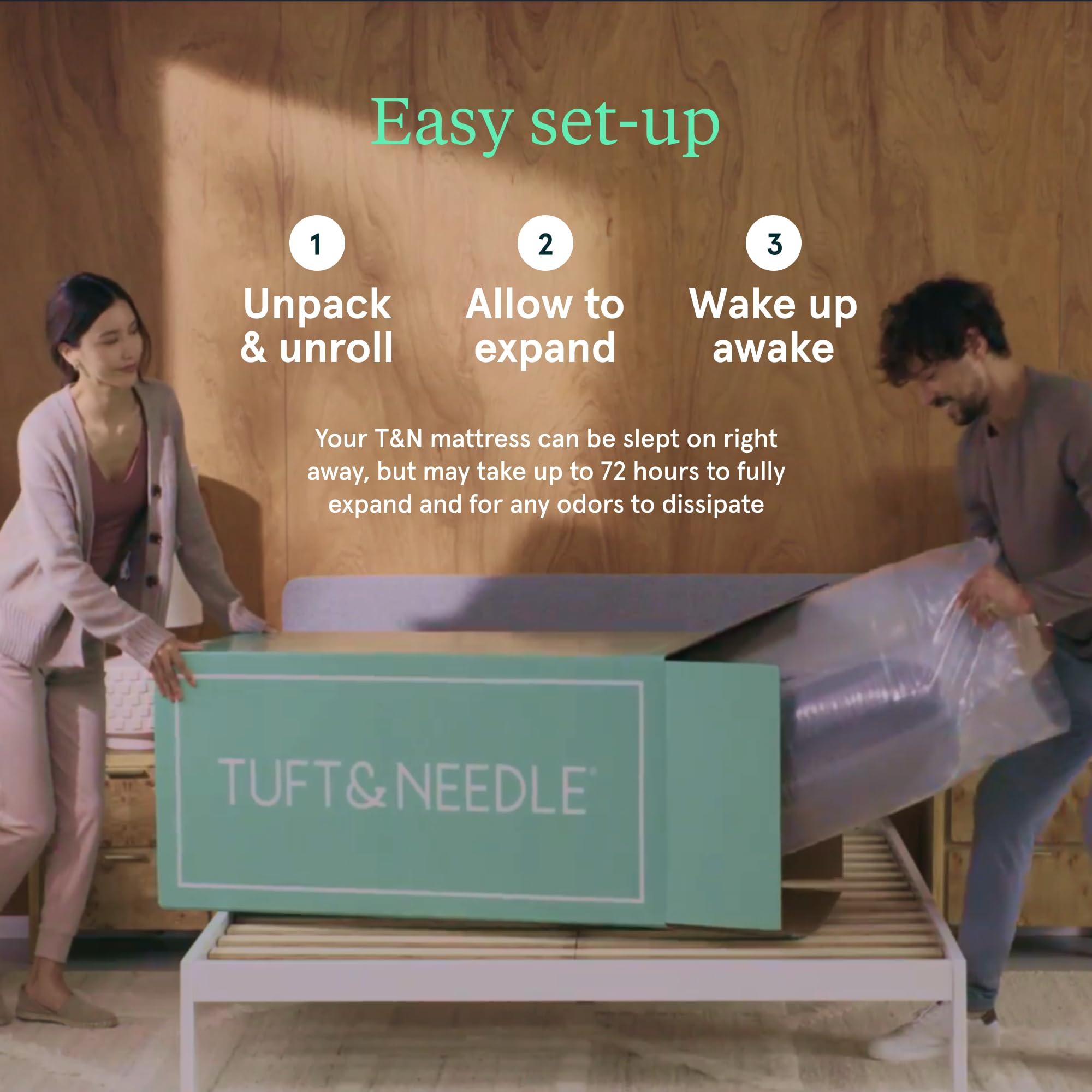 Tuft & Needle Tuft & Needle Kin Medium Plush 12\" Twin Adaptive Foam Mattress in a Box, Cooling Gel, Pressure Relief, Durable Support, 100 Night Trial, Fiberglass Free, CertiPUR-US, 10-Year Limited Warranty