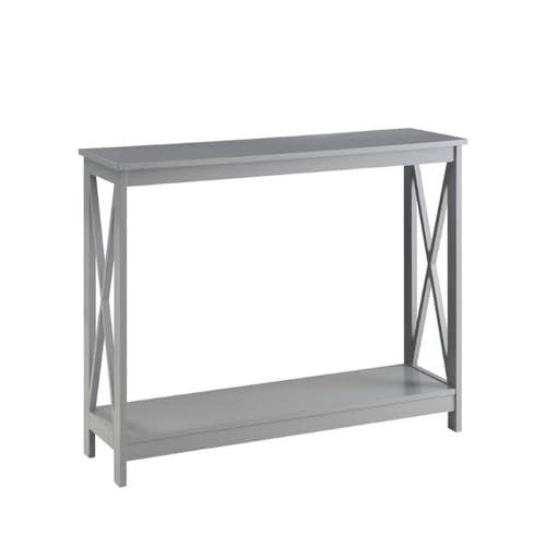 Home Square Home Square 2 Piece Wood Console Table Set in Gray