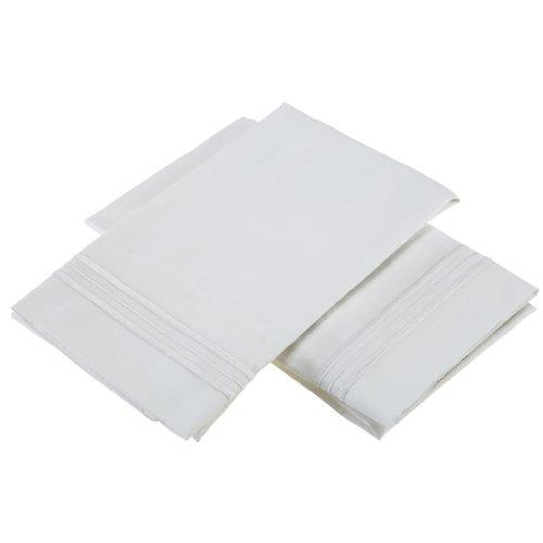 Clara Clark Clara Clark Microfiber 4pc King Size White Sheet Set