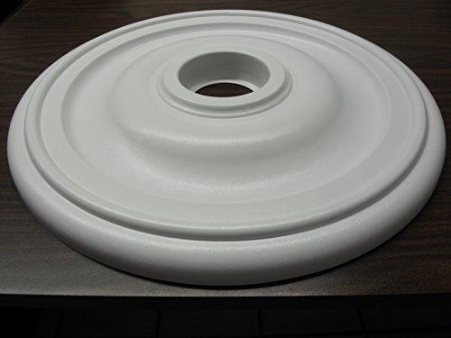 Henta Henta Plano III Ceiling Medallion Paintable ABS Plastic (White, 27” diameter)