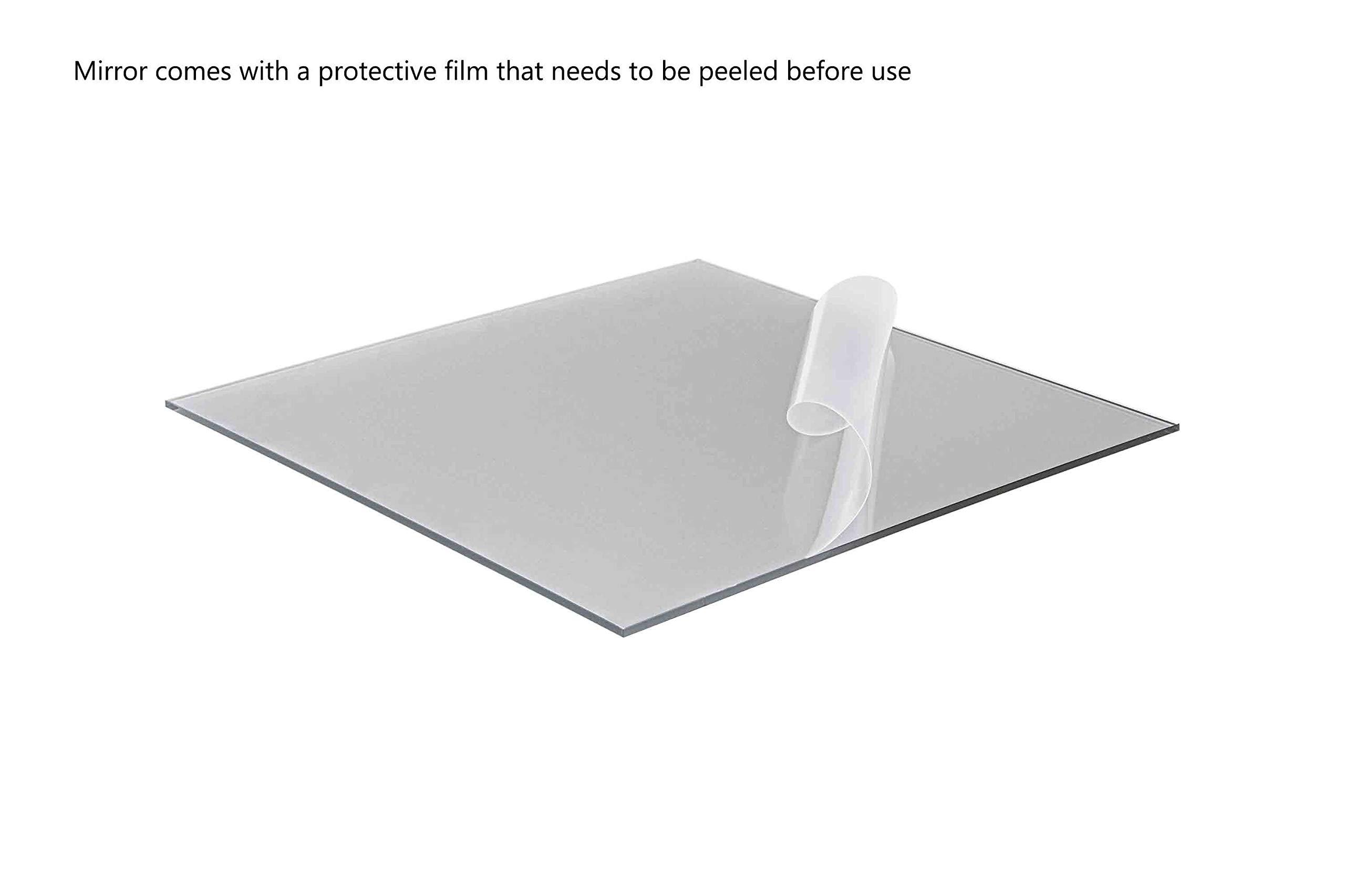 Marketing Holders 10 Pack Acrylic Mirror Sheet 11\" x 11\" Lightweight Reflective Frameless with Square Corners for Elegant DIY Wedding Table Centerpieces and Decorative Wall Mosaics by Marketing Holders