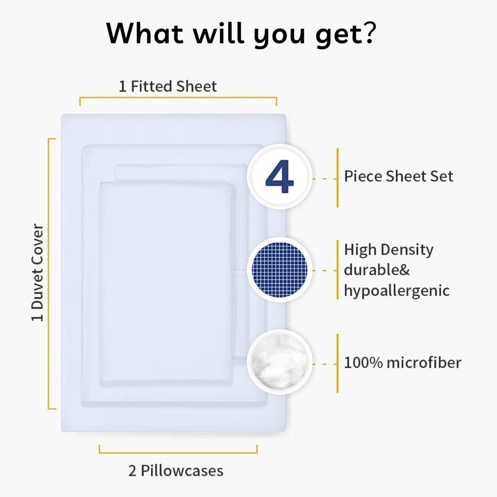 NIYAKA NIYAKA Leaf Sheets California King - 70s Bed Sheets Set Bedroom Decor - Geometric Bedding Sheets and Pillowcases - Soft, Deep Pocket, Wrinkle Free - Fitted, Flat Sheet, 2 Pillow Cases