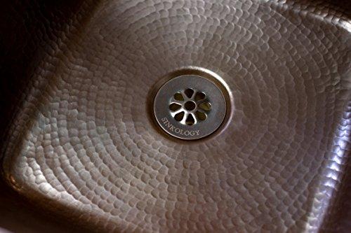 Sinkology SinkSense 1.5\" Grid Sink Drain in Aged Copper No Overflow