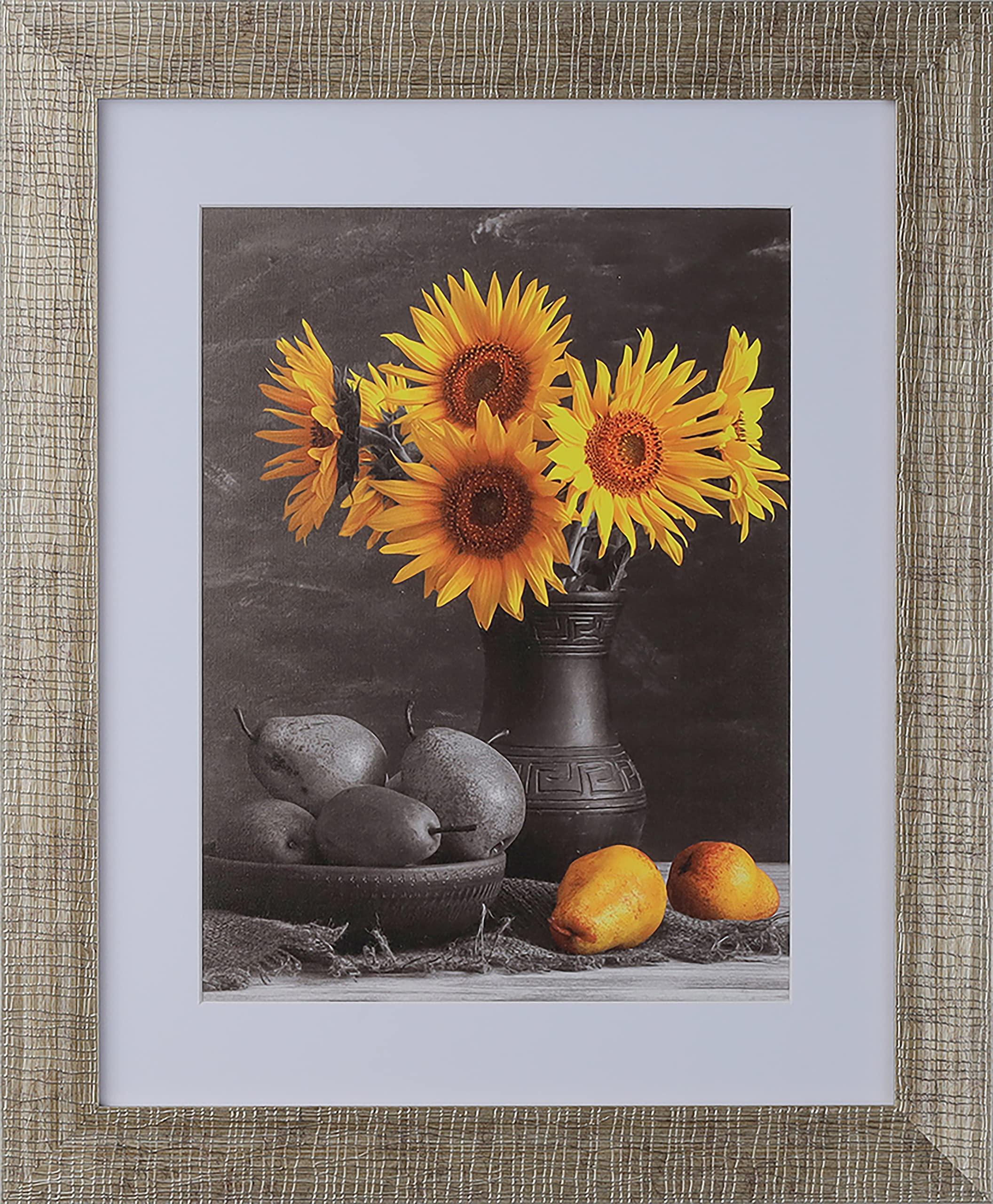 WHOLESALE ARTS AND FRAMES WHOLESALE ARTS AND FRAMES 2\" Polystyrene Decorative Textured Picture Frame - by WholesaleArtsFrames-com. 12x36 316 Series - Light Silver - Made In USA