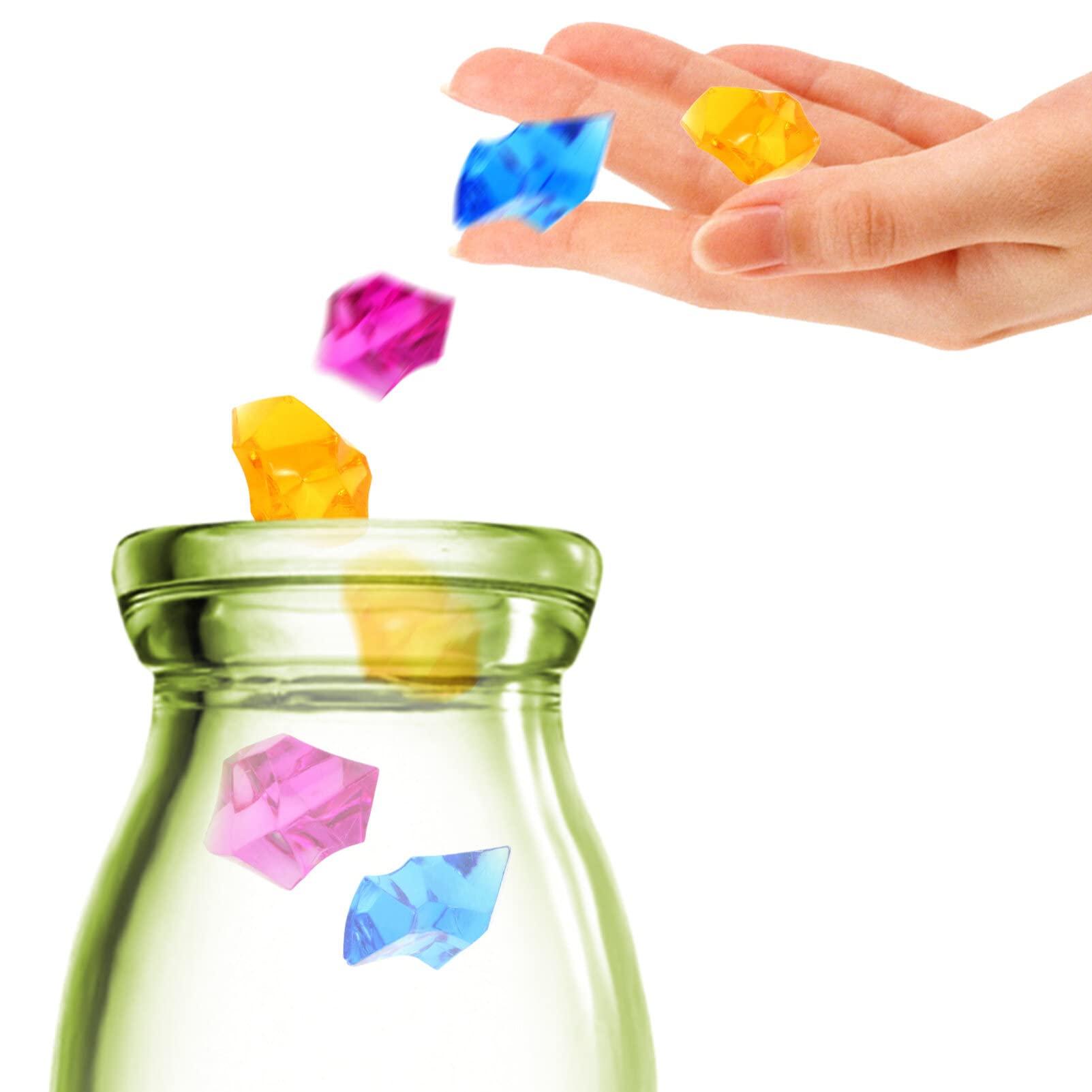 Didiseaon Didiseaon 1 Pack Plastic Ice Cubes Ice Cube Prop Fake Crushed Ice Rocks Clear False Ice Square Party Table Scatters Clear Vases for Flowers Faux Stone Ice Cubes Decor Banquet Table Irregular